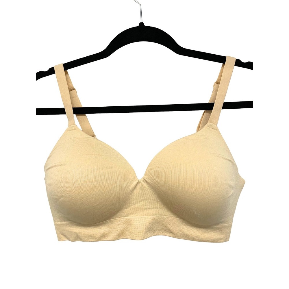Truekind Supportive Comfort‎ Wireless Shaping Bra, Neutral Tan - Sz Large